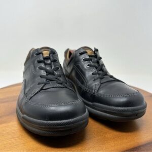 Ecco Remote Sneaker Oxford Size 11.5 EU‎ 45 Black Leather Lace Up Shoes